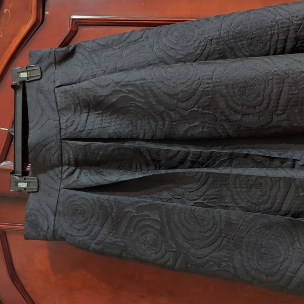 Brocade black maxi skirt size 8
